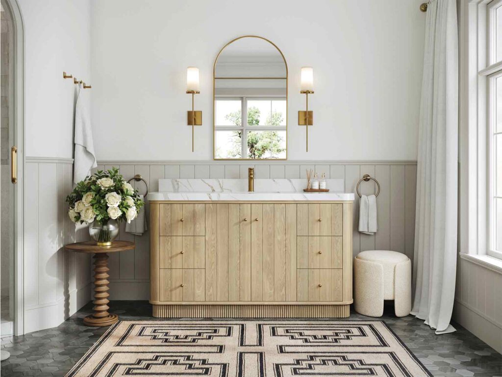 solid wood bathroom vanity