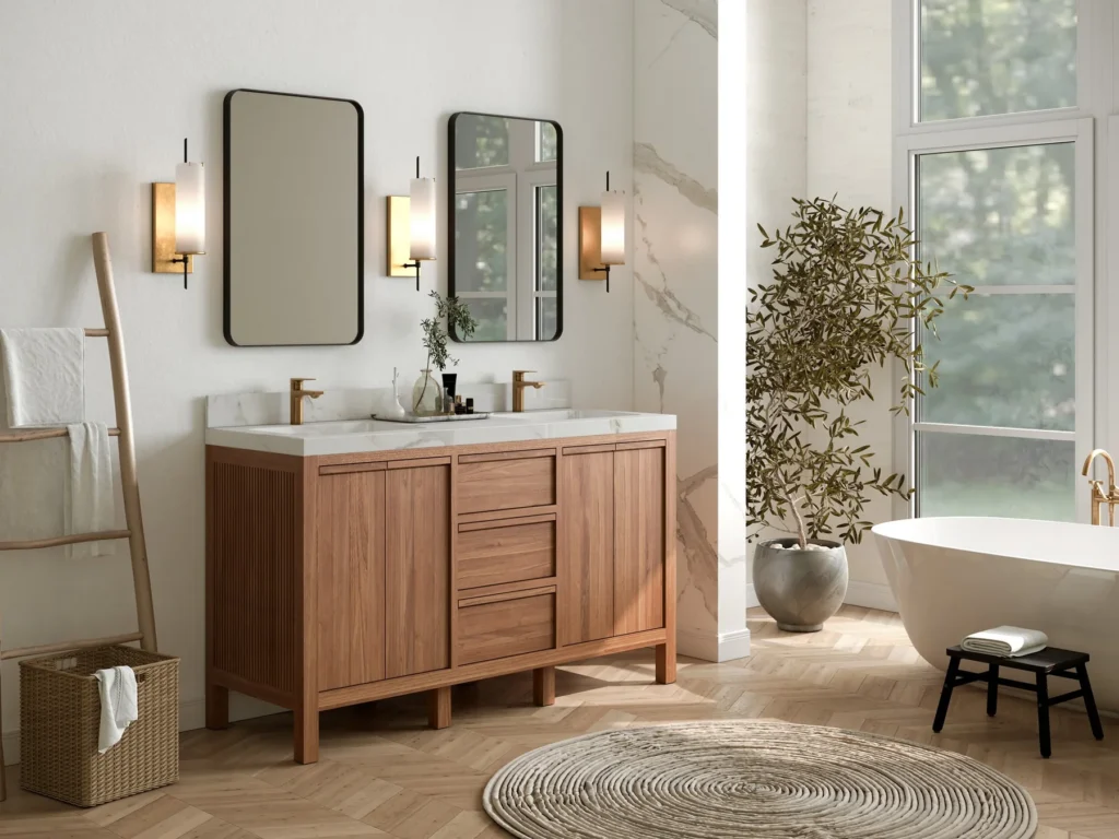how to organize bathroom cabinet